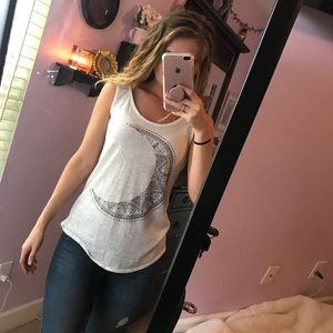 Aztec moon tank top